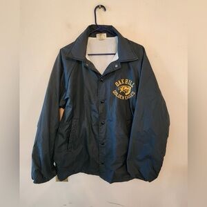 Vintage 90s Hartwell Satin Coaches Jacket Lined Windbreaker Punk Rock Hardcore L